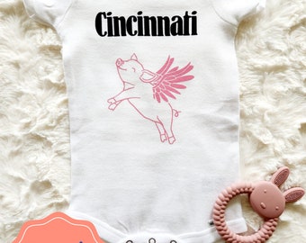 Cincinnati Pig Onesie®, Cincinnati Shirt for Toddlers