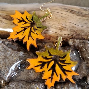 Maple Leaves earrings handmade jewelry