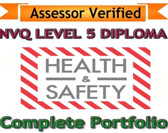 Nvq Level 5 QCF Diploma Health and Safety 10 units guidance help and answers 2022 **ASSESSOR VERIFIED**