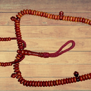 Chapelet Tasbih Al Subha Misbaha Tijani en jujubier (Anab)