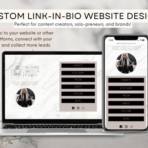 Custom Website Design Link in Bio Link Site Custom Graphic Design Branding