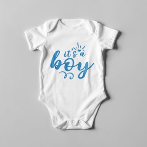 It&#39;s a boy SVG PNG PDF, baby Svg, baby shower Svg, gender reveal Svg, Quote Svg, Silhouette Cricut File, Pregnancy Announcement svg
