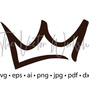 Crown - Instant Digital Download - svg, png, dxf, png, jpg and eps files included!