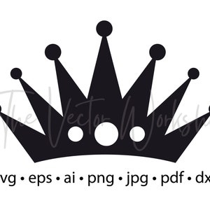 Crown - Instant Digital Download - svg, png, dxf, png, jpg and eps files included!