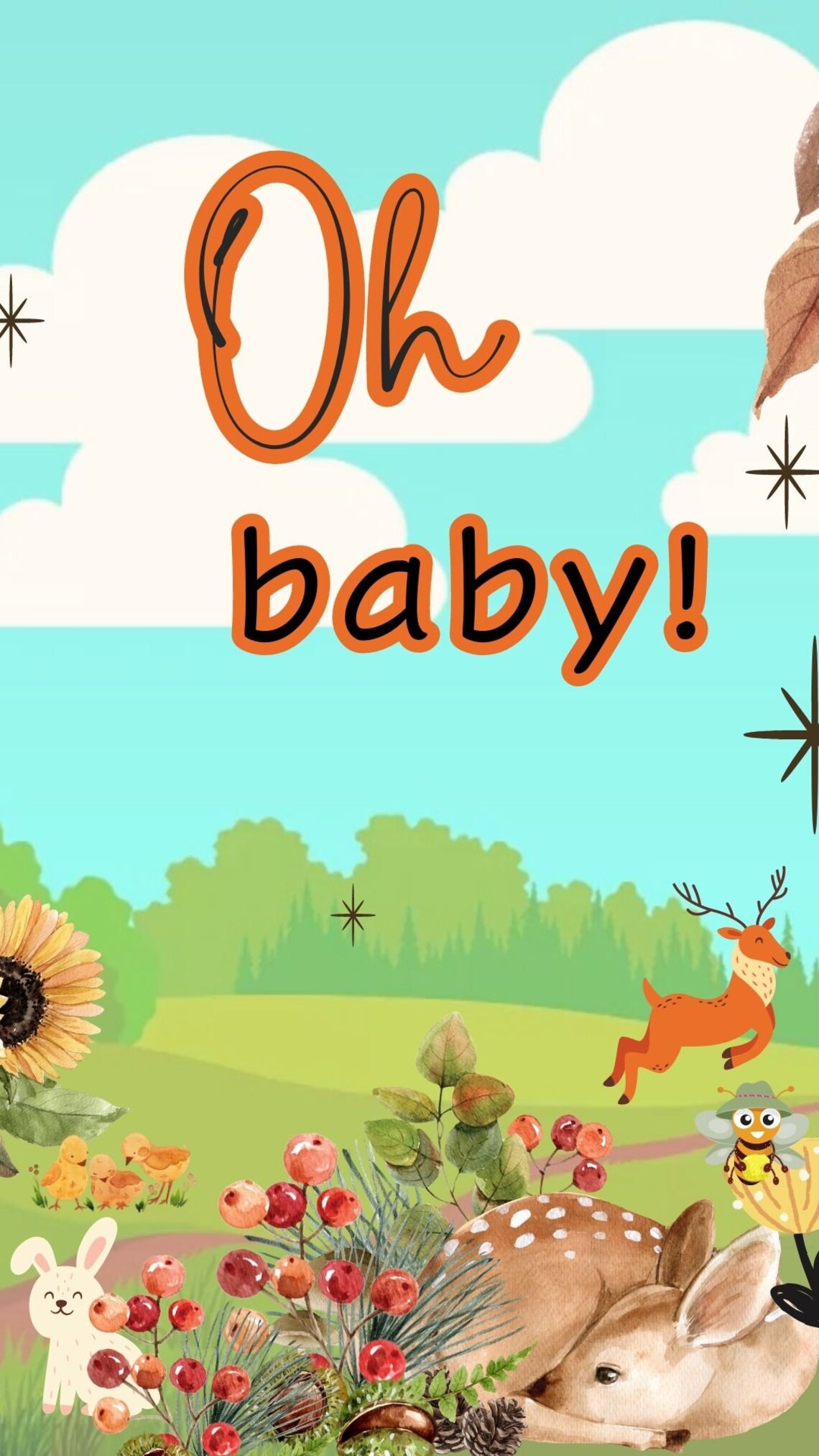 Forest Baby Showerbaby Shower Video Invitation Animated Etsy