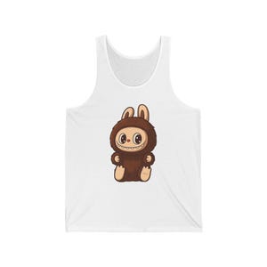 Camiseta sin mangas Labubu unisex Popmart, camiseta sin mangas unisex, camiseta gráfica sin mangas, ropa de verano, camiseta con estampado de dibujos animados