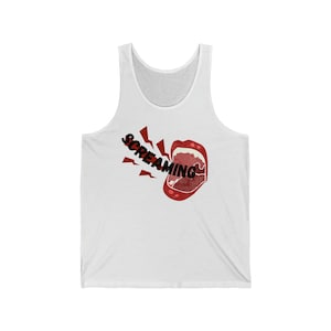 Screaming Tank Top | Pastell Gay Kleidung LGBT Film T Shirt MÄNNER Scream Shirt Emo Shirt Goth Kleidung Alt Clothing