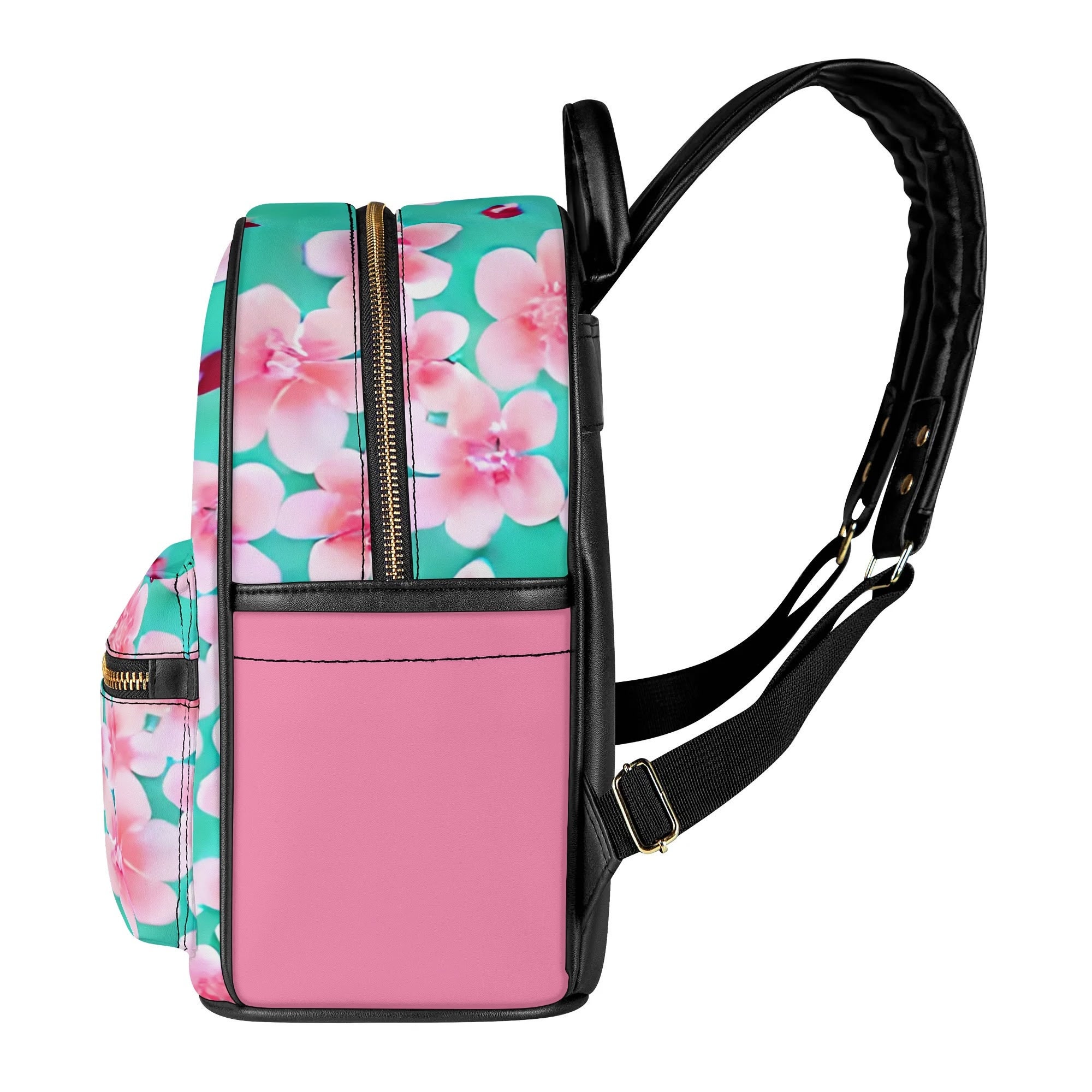 Cherry Blossom Mint Pink PU Leather 10