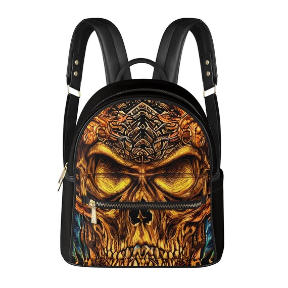 gothic mini backpack GothX Studded Skull – GOTHX UK inches tall x 8 1/2 Spiked Back Pack Bag– Goth