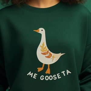 Felpa Me Goose Ta, maglione regalo con testo divertente in spagnolo, Goose Top, en español, Me Gusta, maglione con definizione SPANGLISH, top latino