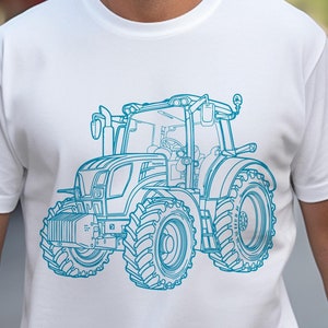 Farmer Tractor T-Shirt, Cute Tractor Gift for Farm Equipment Enthusiasts, Farm Life Shirt, Tractor Lover Apparel Rural Vibes Agriculture Tee
