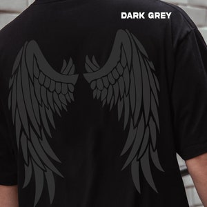 Dark Angel T-Shirt, Wings Shirt Angel Wings Comfort Colors Dyed Shirt, Angel Wings Shirt, Trendy Shirt, Wings Gift Trendy Love Shirt
