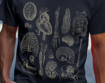 T-shirt vintage Anatomy : cadeau de science médicale pour les médecins et les infirmières