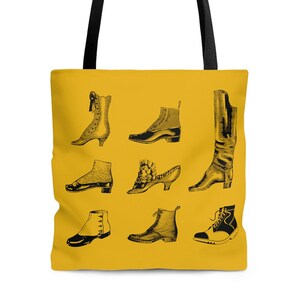 Shoe Lovers Tote Gift, Vintage Style Shoes, Funny Bag Art of footwear, Shoe Design, Shoeaholic, Boots Brogues, history of shoe gift