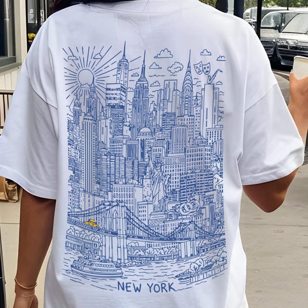 New York Shirt Gift, NYC Lovers Yellow Taxi Travel Comfort Colors Shirt, Vacation Aesthetic Top