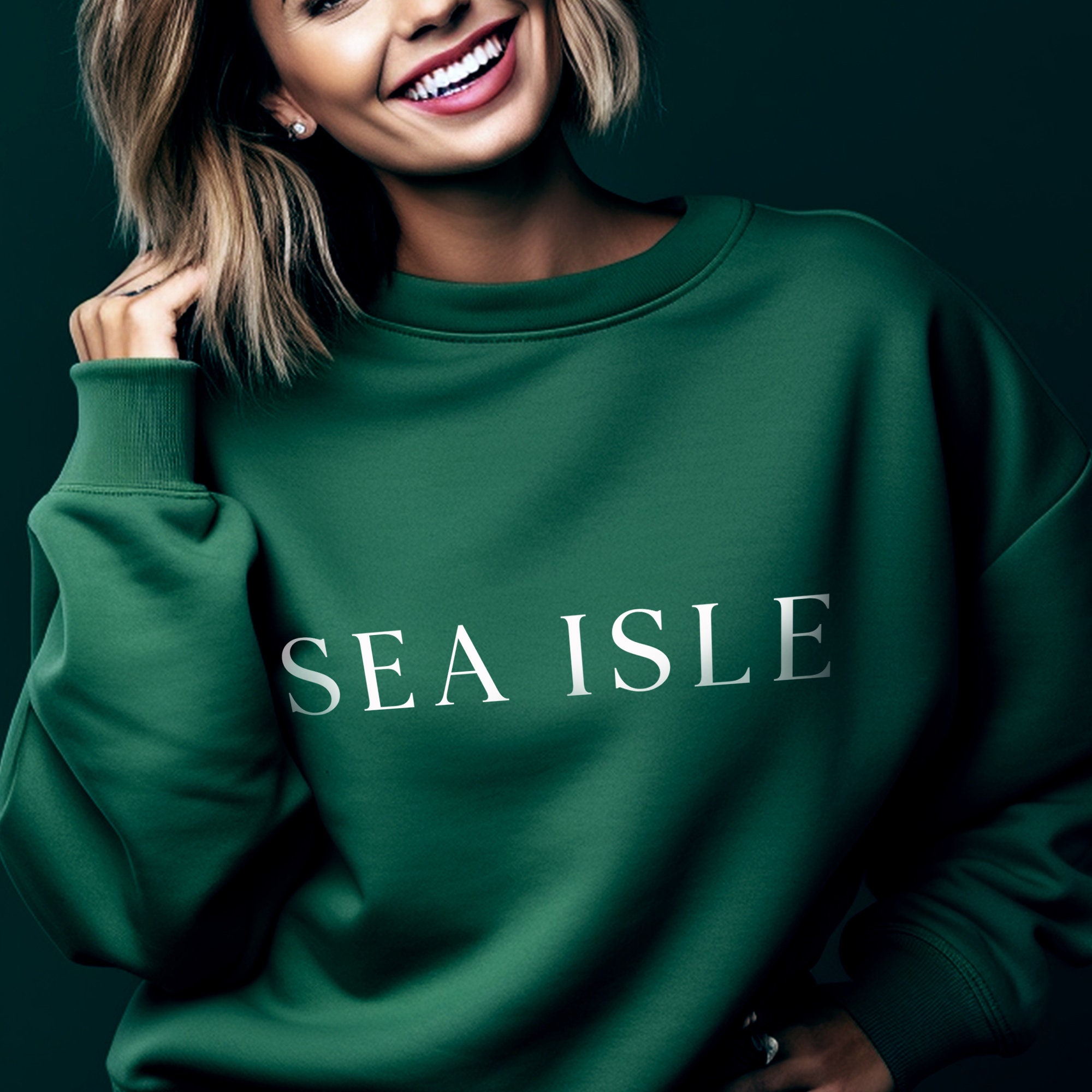 Ladies French Terry Zip-Up Hoodie — Sea Isle Seagull Tee