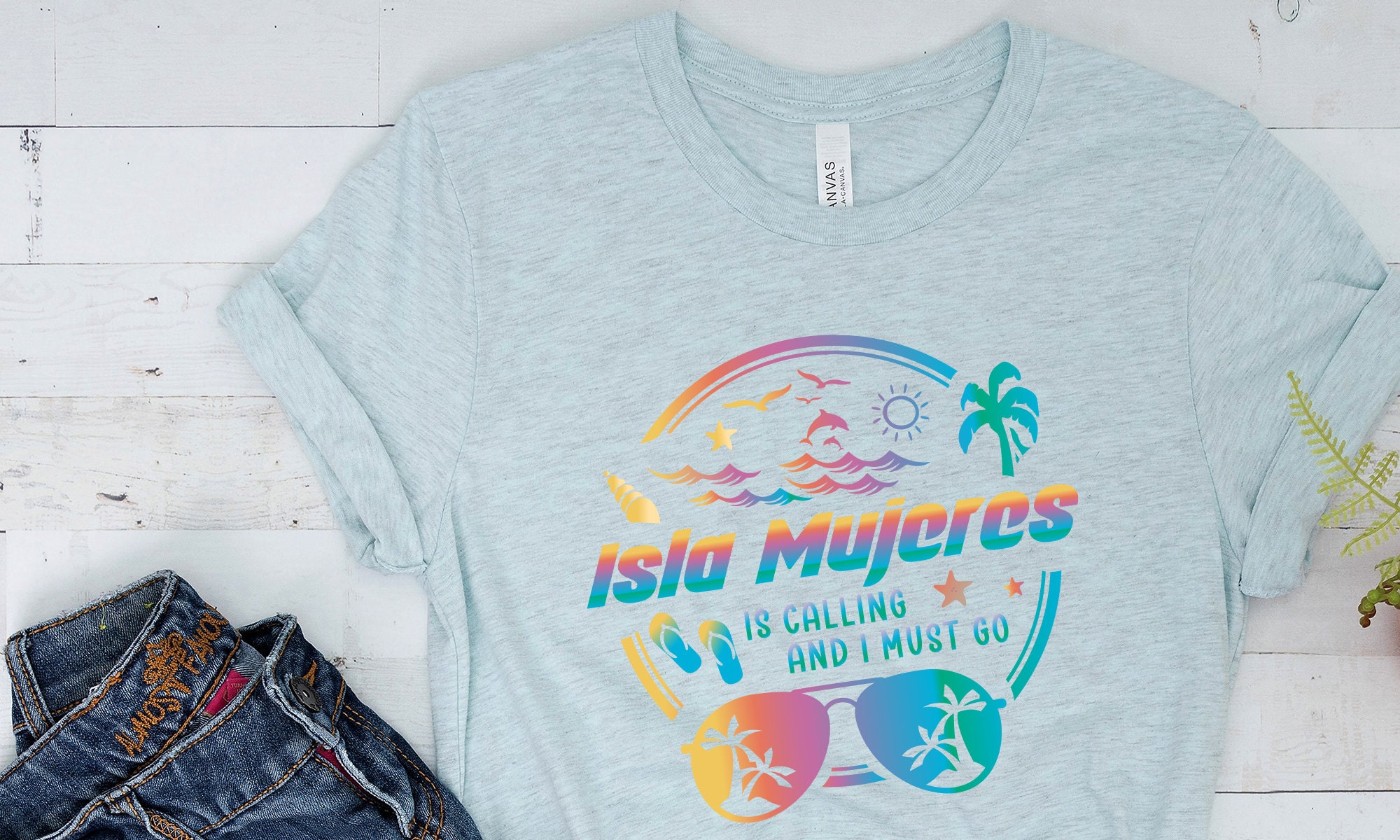 Isla Mujeres T-shirt Vacation Mexico Tee, Beach Must Go Shirt, Mexico ...