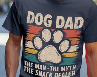 Funny Dog Dad Shirt, Dog Dad Shirt, Dog Owner The Man The Myth Dad Fathers Day Present, Cute New Dog, Best Dog Dad Ever Comfort colors Tee