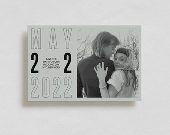 Semi-Custom Wedding Save the Date Postcard | The Berlin Suite