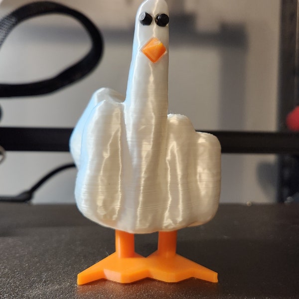 Duck you 3d printed statue