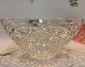 Waterford Cut Crystal Bowl: 8.5" Round Centerpiece, Made in Ireland