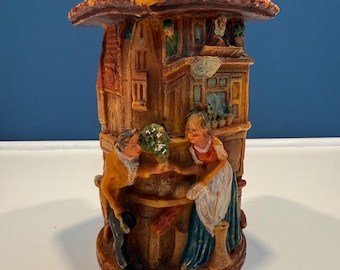 Vintage Gunter Kurzen Wax Candle German Sculpted Art
