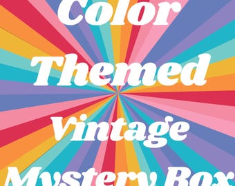 Vintage Home Décor Mystery Box: Color Themed