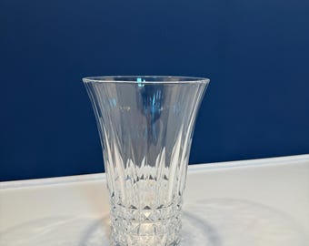 Vintage Crystal Flower Vase French Cristal D’arques Durand