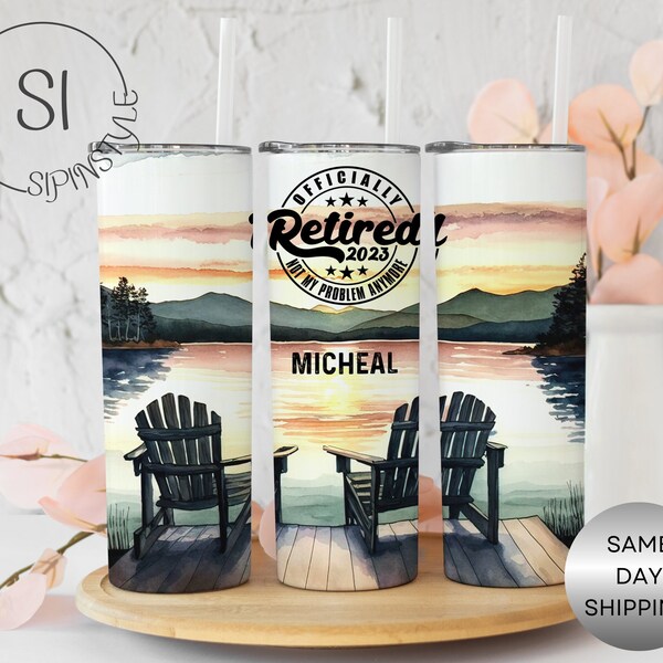 Retirement Tumbler Etsy
