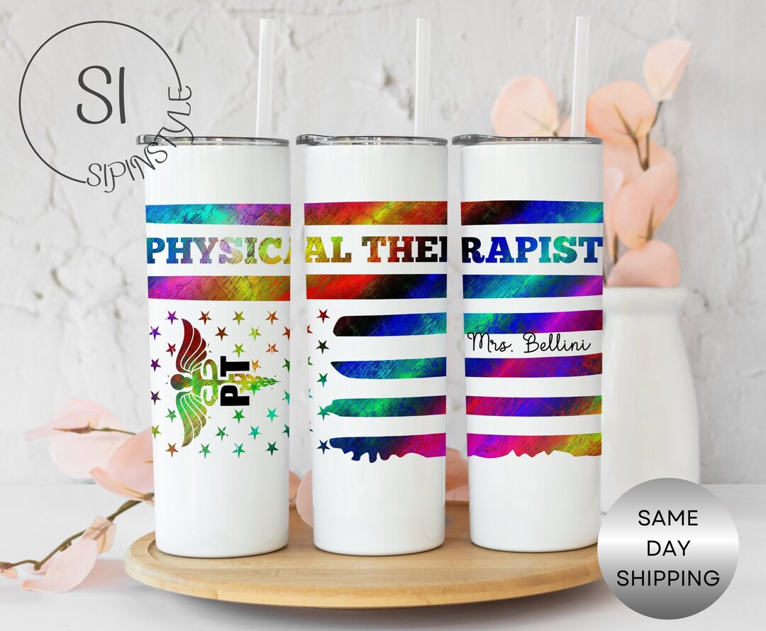Physical Therapist Personalized Tumbler, Physical Therapist Gift