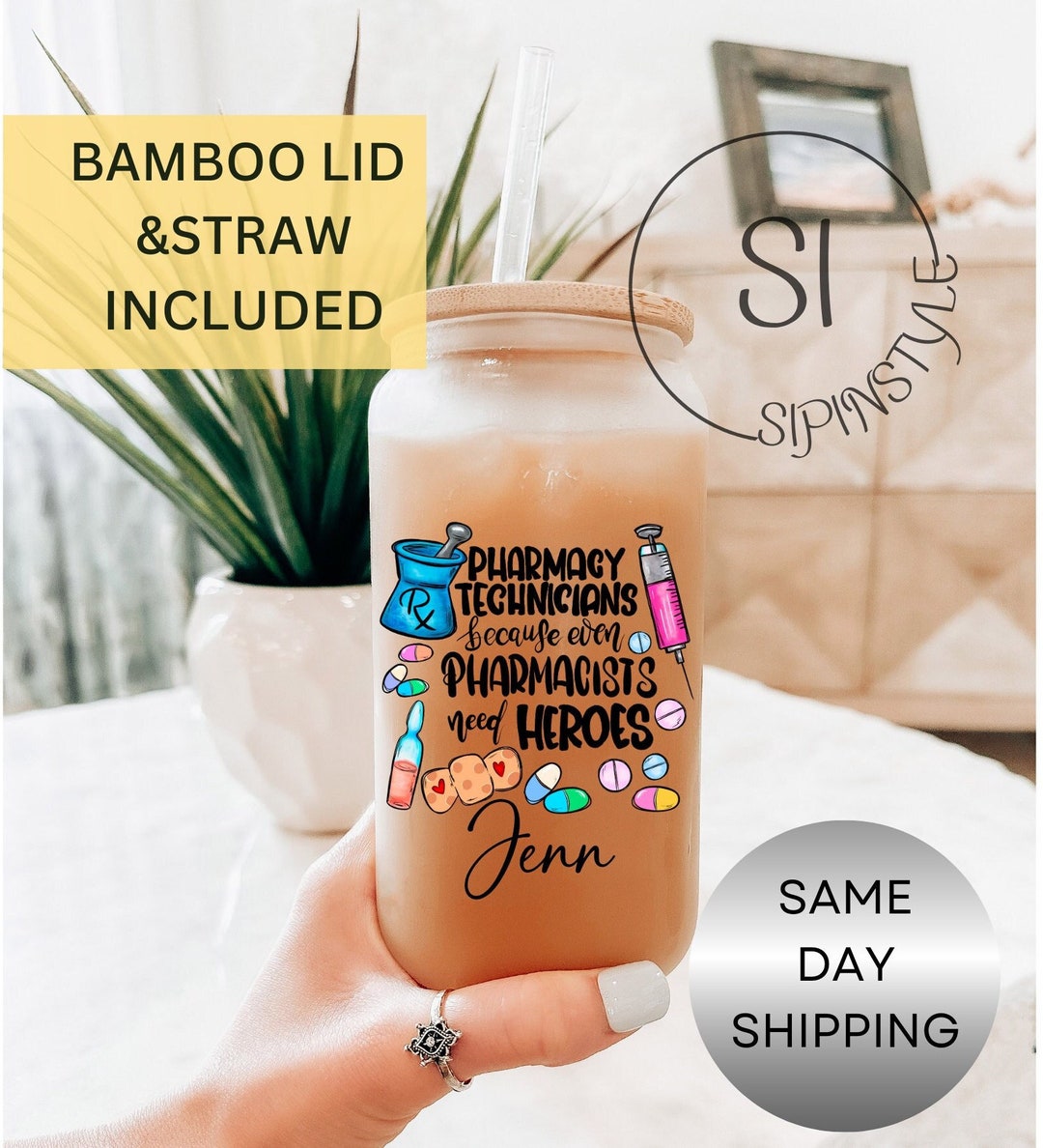 Pharmacy Technician Gifts Pharmacy Technician Ice Coffee Cup Etsy