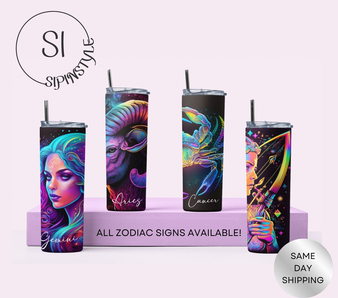 Zodiac Tumbler Personalized, Zodiac Gifts, Zodiac Sign Tumbler, Zodiac