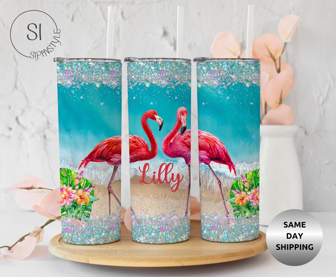 Flamingo Tumbler, Flamingo Gifts, Flamingo Tumbler Cup With Name