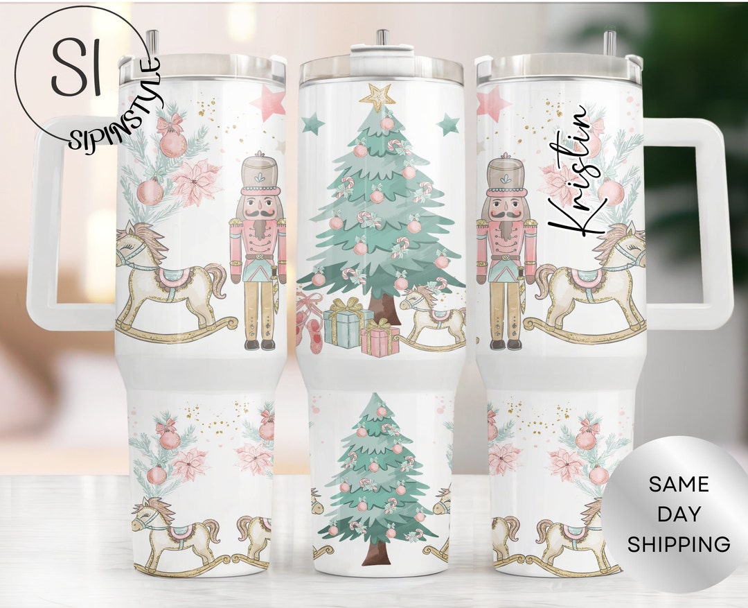 40oz Christmas Nutcracker Tumbler, Nutcracker Tumbler Personalized