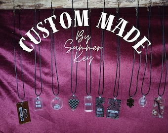 Custom Epoxy Resin Necklaces