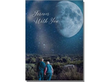 Forever With You Anniversary Love Card, Card for Him, Card for Her, Couples Card, Relationship Greeting Card