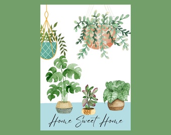 Home Sweet Home Housewarming Card, New House Congratulations, New Home Gift Card, First Home Card