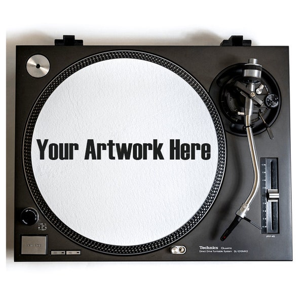 Custom Turntable Slipmat - (21oz) Non-Coated Personalized Vinyl Record Mat for DJs & Audiophiles - birthday gift - Add Your Own Artwork DJ