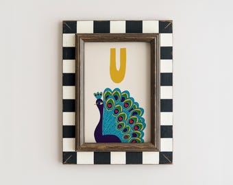 Armenian Alphabet Poster, Letter S, Siramarg