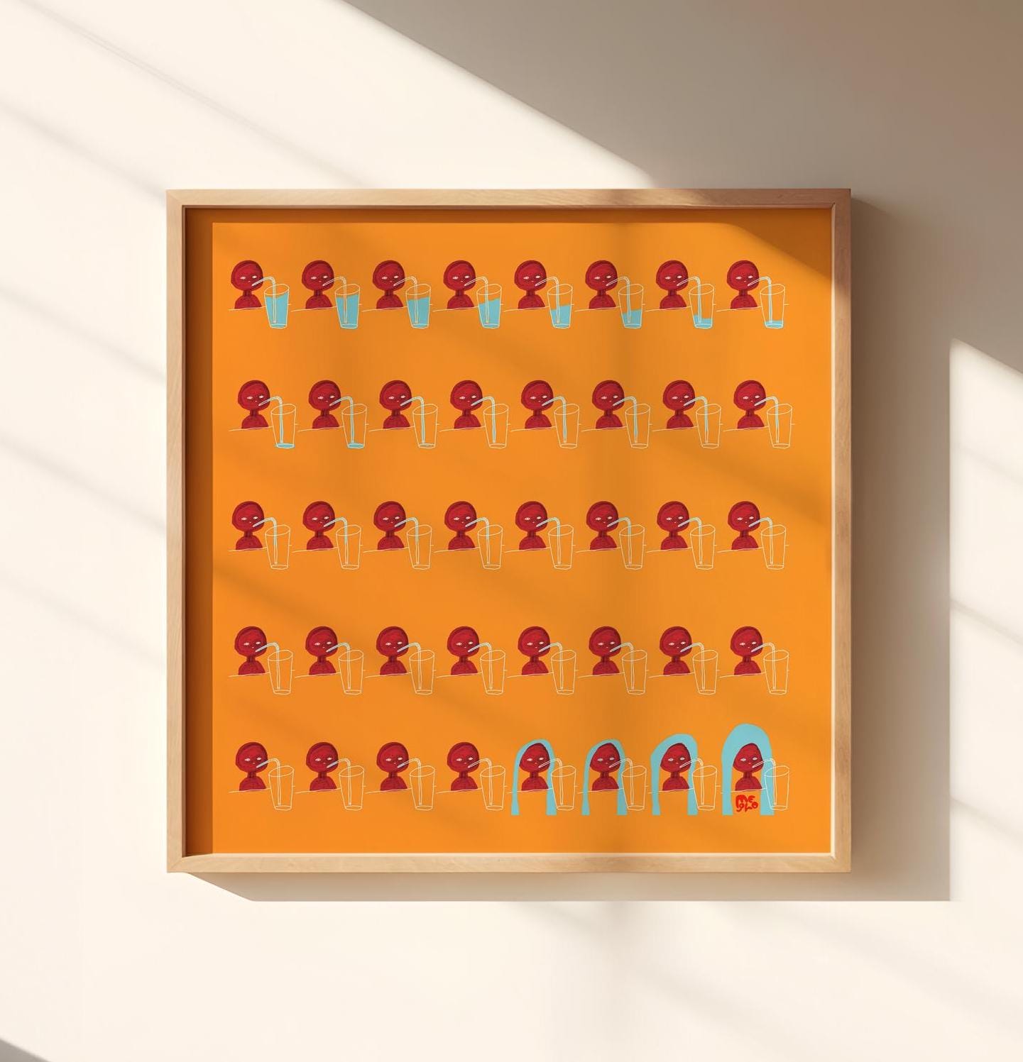 Blue Drink Poster