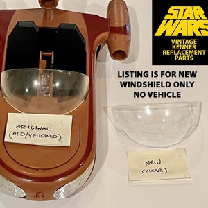 Fits 1977 Vintage Kenner Star Wars LANDSPEEDER COCKPIT WINDSHIELD only / Window Reproduction - polycarbonate plastic