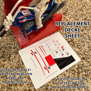 Evel Knievel 1975 Chopper REPLACEMENT Die-Cut DECAL set