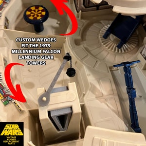 Fits 1979 Vintage KENNER STAR WARS Millennium Falcon - Rear Landing Gear Wedges