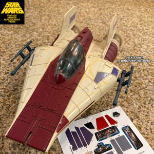 Fits 1985 DROIDS A-WING  Fighter - exact replacement custom Die-Cut Peel-And-Stick Vinyl Decals