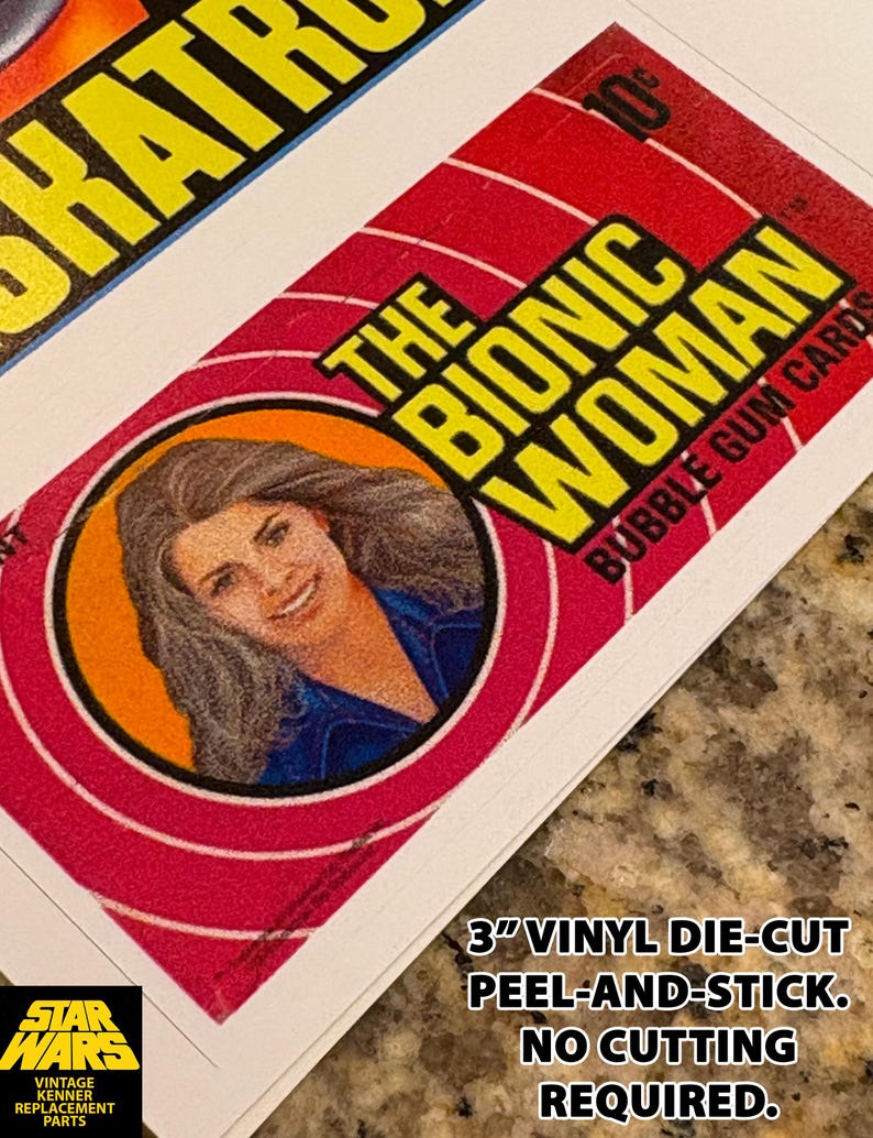 Six Million Dollar Man Vinyl Decal Set, Bionic Woman, Maskatron - Etsy ...
