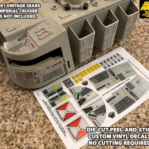Fits 1981 Imperial Cruiser (Sears Exclusive non-battery, no sounds)  - exact replacement custom Die-Cut Peel-And-Stick Vinyl Decals