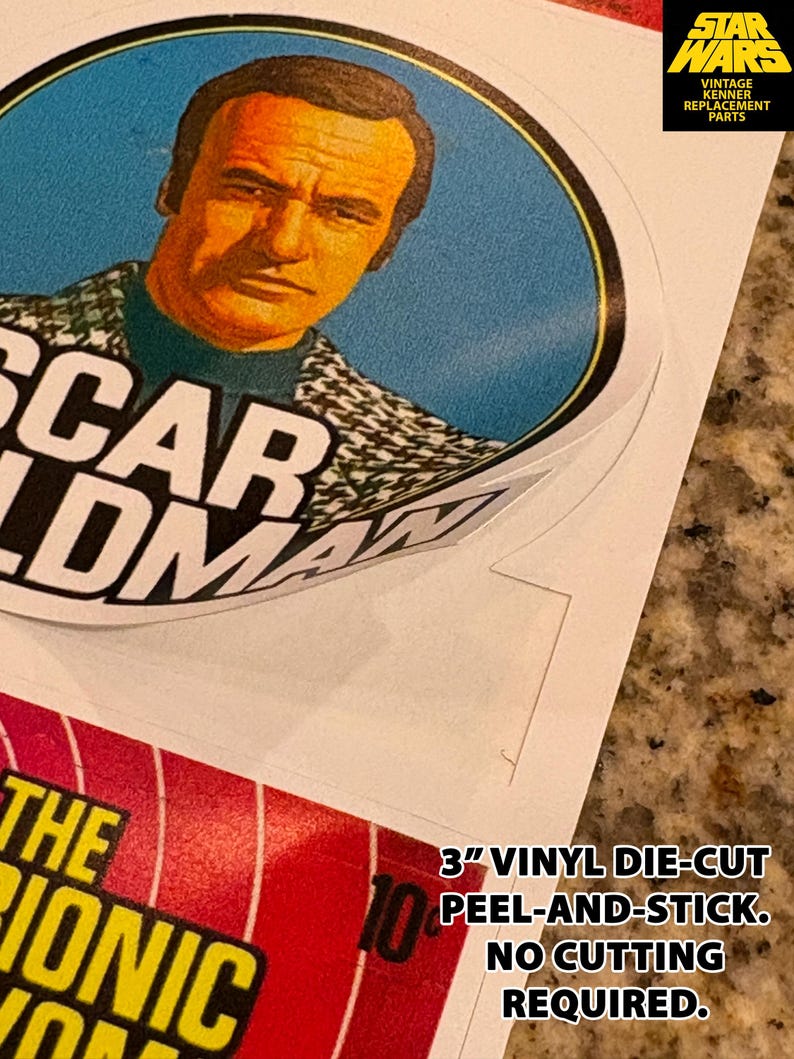 Six Million Dollar Man Vinyl Decal Set, Bionic Woman, Maskatron - Etsy ...