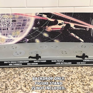 Vintage Star Wars 12-figure mail-away stand backdrop ONLY - high quality reproduction/replacement