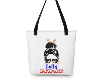 Hella Pinay Tote Bag | Filipino Tote Bag | Pinay Tote Bag | Filipino Bag | Filipino Accessories | Filipino Art Gifts | Filipino Gifts | Bags