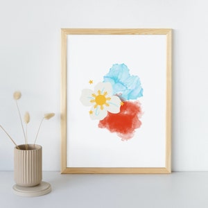 Butterfly Philippine Flag DIGITAL DOWNLOAD | Filipino Decor | Filipino Gifts | Filipino Flag | Filipino Wall Art | Art Gift | Handmade Gift